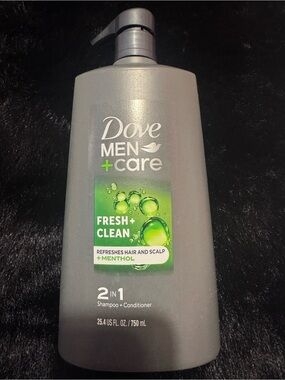 Dove Men+Care Fresh + Clean 2-in-1 Shampoo & Conditioner — Gray